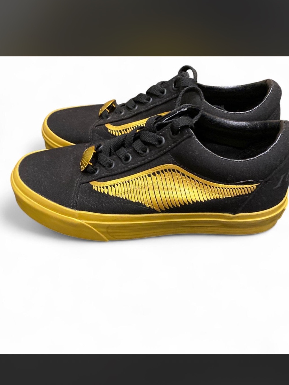 Harry Potter Vans Black and Gold  Low-Top Sneakers